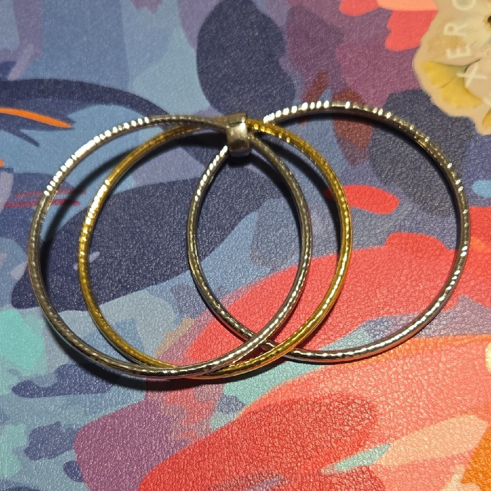 Elegant Gold and Silver Bracelet